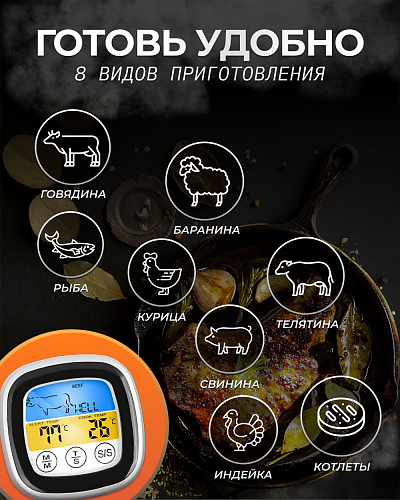 Кулинарный термометр с щупом